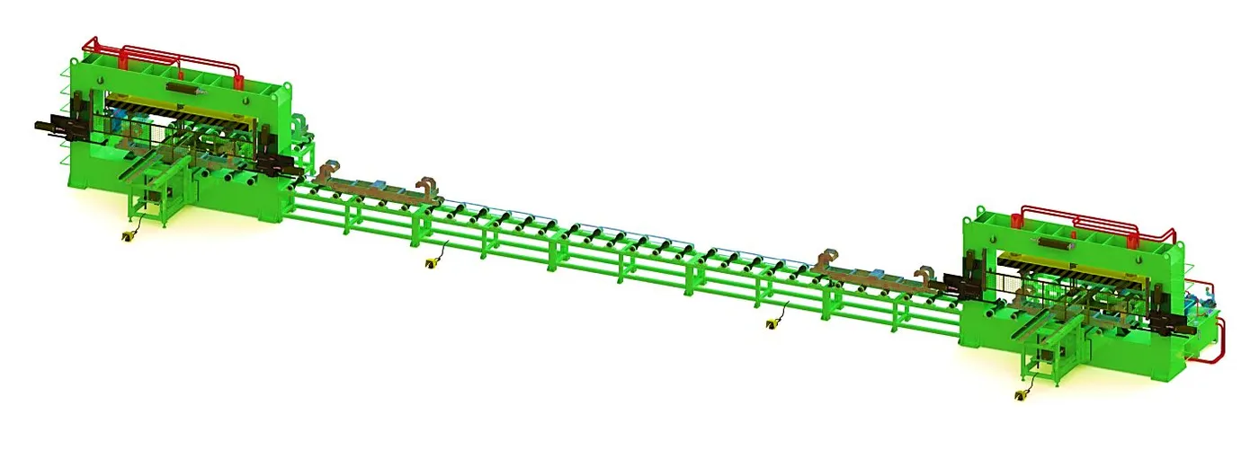 Automation Line with Stress Peening Press view 2