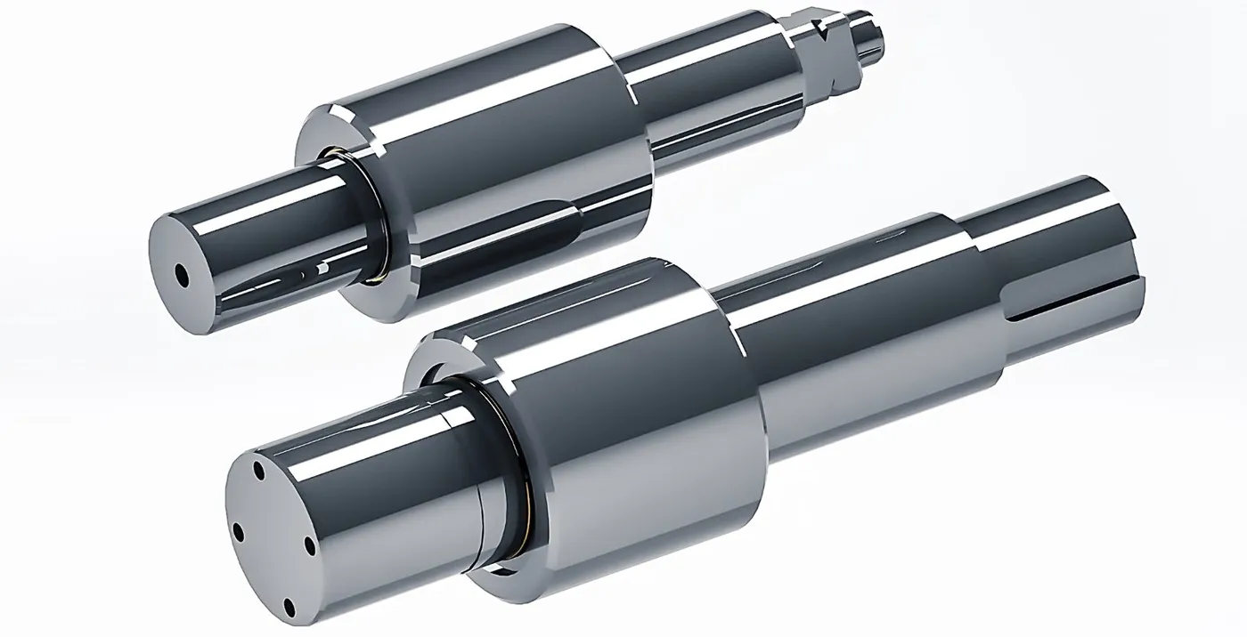 Two-piece parabolic rolling rollers